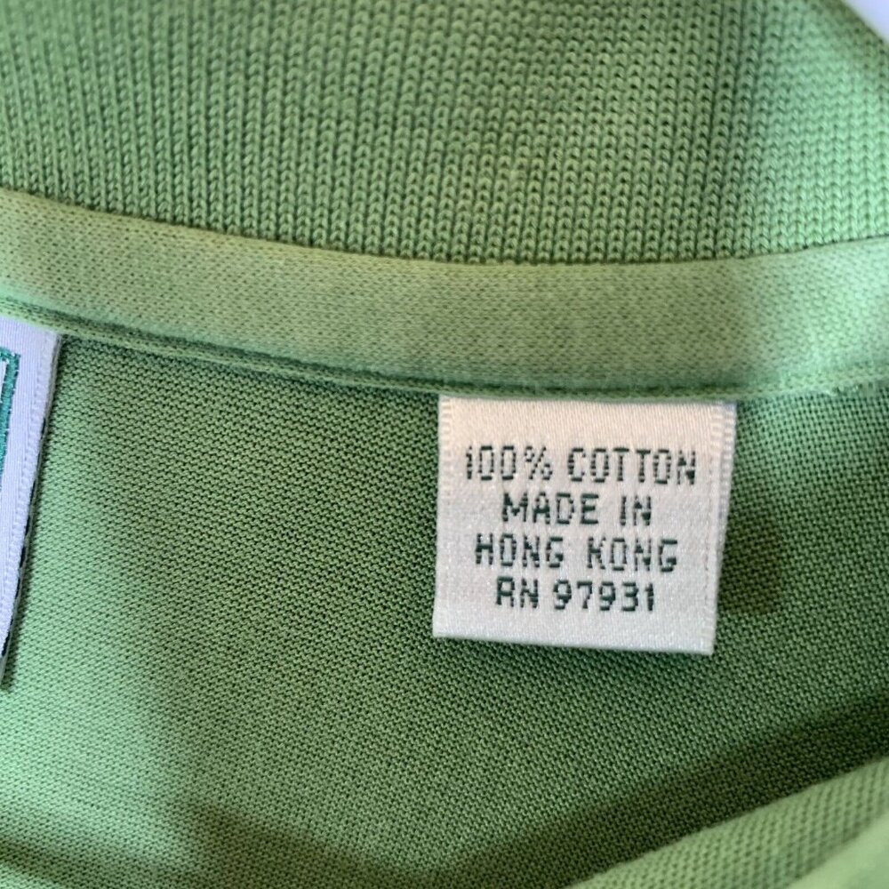 Augusta National Golf Shop Mens Large Polo Green - Picture 5 of 7